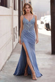 Ladivine CD0106 Dress Fitted Glitter Gown With Lace Applique