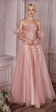 Cinderella Divine CD0191 Strapless Layered Tulle Gown