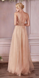 Cinderella Divine CD0196 Layered Tulle A-Line Gown
