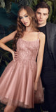 Cinderella Divine CD0212 Layered Tulle A-Line Short Dress