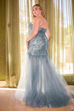 Cinderella Divine CD0214 Strapless Pointed Cup Beaded Mermaid Dress