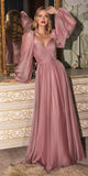 Cinderella Divine CD243 Long Sleeve A-Line Dress