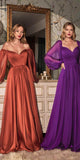 Cinderella Divine CD243 Long Sleeve A-Line Dress