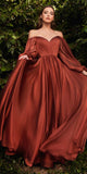 Cinderella Divine CD243 Long Sleeve A-Line Dress