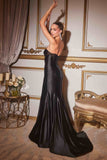 Cinderella Divine CD294 Strapless Satin Corset Mermaid Gown