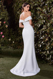 Ladivine CD371W Dress Off The Shoulder Stretch Neoprene Gown