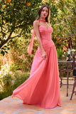 Ladivine CD395 Outdoor Soirees A-line Flowy Strapless Dress