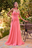 Ladivine CD395 Outdoor Soirees A-line Flowy Strapless Dress