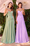 Ladivine CD395 Outdoor Soirees A-line Flowy Strapless Dress