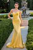 Ladivine CD676 Timeless Strapless Stretch Satin Sweetheart Mermaid Gown