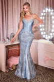 Ladivine CD697 Mermaid Evening Gown Strapless Sweetheart