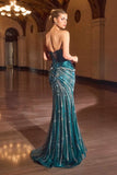 Ladivine CD697 Mermaid Evening Gown Strapless Sweetheart