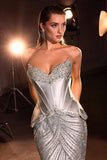 Ladivine CD697 Mermaid Evening Gown Strapless Sweetheart