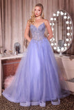 Ladivine CD721 Strapless A-Line Sweetheart Corset Bodice Formal Dress