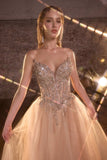 Ladivine CD721 Strapless A-Line Sweetheart Corset Bodice Formal Dress