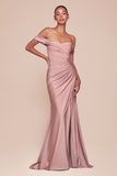 Ladivine CD790 Dress Off the Shoulder Stretch Spandex Gown