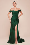 Ladivine CD790 Dress Off the Shoulder Stretch Spandex Gown