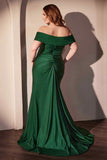 Ladivine CD790C Dress Off the Shoulder Stretch Spandex Curve Gown
