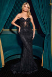 Ladivine CD794 Dress Strapless Sweetheart Crystal Fitted Gown
