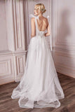 Cinderella Divine CD964W A-Line Boned Bodice Wedding Gown