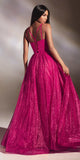 Cinderella Divine CD996 Floor Length A-line Glitter Ball Gown