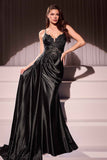 Ladivine CDS524 Dress Fitted Satin & Lace Evening Gown