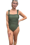 Mom-tastic One-Piece Swimsuit (Green)