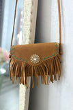 The Rodeo Doll Turquoise Fringe Crossbody
