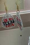 In My Texas Era Glitter Teardrop Earrings