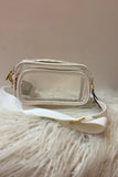 Chic Clear Double-Zip Crossbody Bag