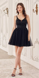 Ladivine CY022 Beaded A-Line Layered Tulle Short Homecoming Dress