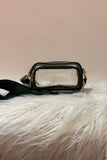 Chic Clear Double-Zip Crossbody Bag