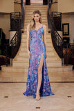 Nox Anabel D1574 Radiant Full Sequin Long Prom Dress with Semi Train