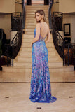 Nox Anabel D1574 Radiant Full Sequin Long Prom Dress with Semi Train