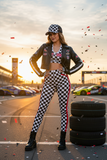 Fast Lane Checkered Trucker Hat
