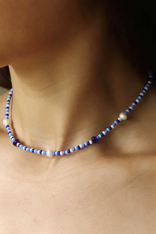 Bahia Blue Pearl Necklace