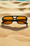 Retro Color-Tinted Aviator Sunglasses