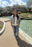 Coastal Starlet Nautical Knit Top