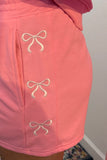 🎀Soft Girl Ribbon Embroidered -Cozy Lounge Shorts