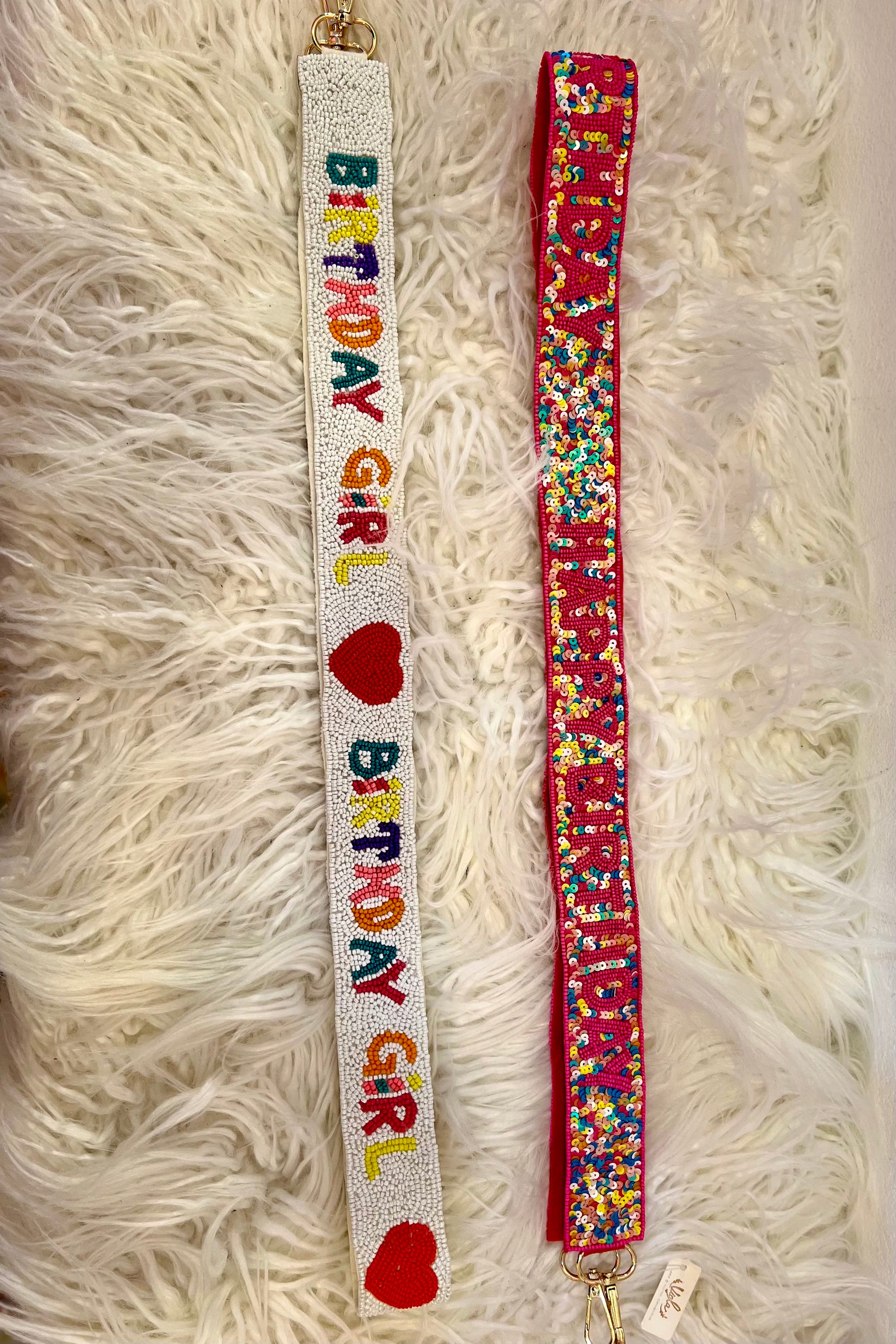 B Day Beaded Purse Straps