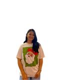 Checkered Santa Tee