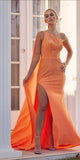 Nox Anabel E1039 Sexy Floor Length One Shoulder Drape Sash Dress