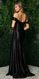 Nox Anabel E1043 Bustier Corset Satin Dress Detachable Off Shoulder Straps