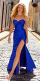 Nox Anabel E1044 Bustier Spaghetti Strap Corset A-Long Dress