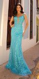 Nox Anabel E1274 Long Sequin Embroidered Applique Evening Gown
