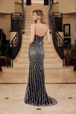 Nox Anabel E1531 Long Dress Fully Beaded Applique V-Neckline