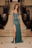 Nox Anabel E1531 Long Dress Fully Beaded Applique V-Neckline