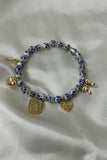 Coquette Blue Belle Ceramic Charm Bracelet Set