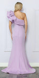 Nox Anabel E467 Long Sheath One Shoulder Ruffle Overlay Strap Gown