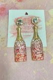 Holiday Cheer Champagne Earrings